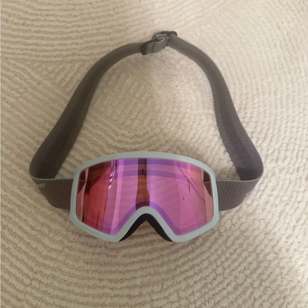 Kids Pink Ski Goggles